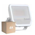 Multipack 4x Ledvance Proyector LED Aluminium Blanco 41W 5500lm 100D - 830 Luz Cálida | IP66 - Simétrico