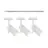 Nordlux Jerome Set completo 1-Fase Rail 1 Metro Blanco | incl. 3x Foco