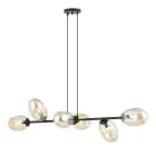 Emibig Colgante De Luz Pandora Acero Negro | Apta para 6x E14 - Max 10W
