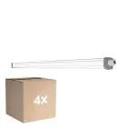 Multipack 4x Ledvance Pantalla LED Estanca Prueba De Vapor Slimvalue 36W 4000lm - 865 Luz De Día | 120cm 